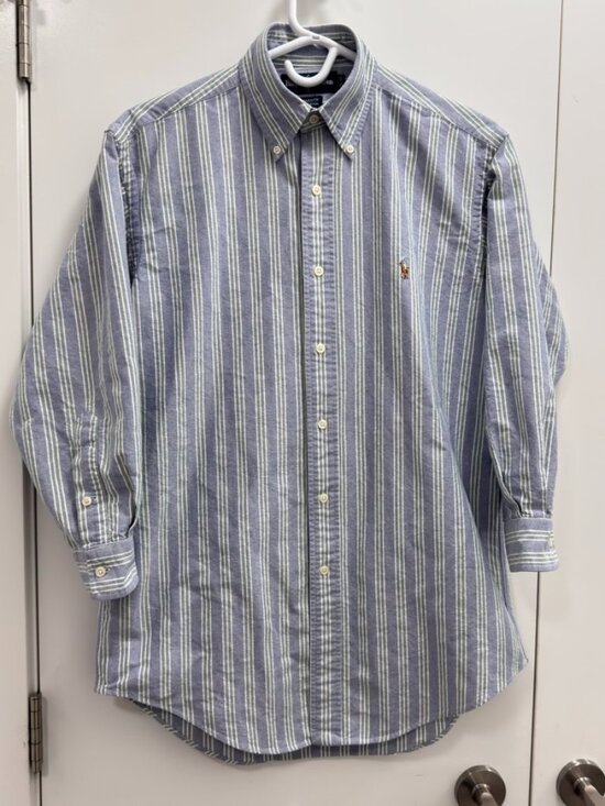 Ralph Lauren Other - Ralph Lauren Yarmouth Shirt 100% Cotton Men's size 14 ½ -31 Blue  button down